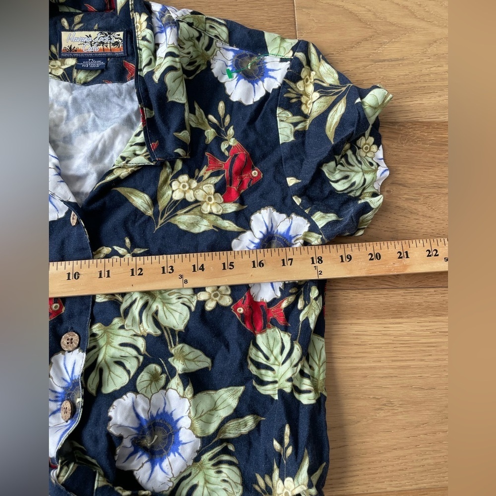 Havana jacks cafe vintage cropped button down - Picture 3 of 5